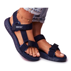 Damen Sandalen Big Star Marineblau FF274A601 navy blau