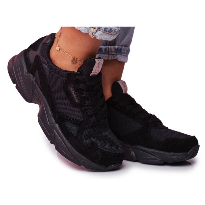 Damen Sportschuhe Cross Jeans Schwarz FF2R4138C