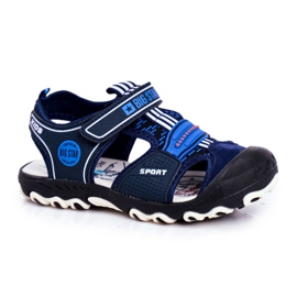 Kindersandalen Big Star mit Klettverschluss Marineblau FF374211
