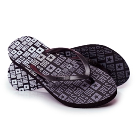 Damen Hausschuhe Flip-Flops Big Star Schwarz FF274A303