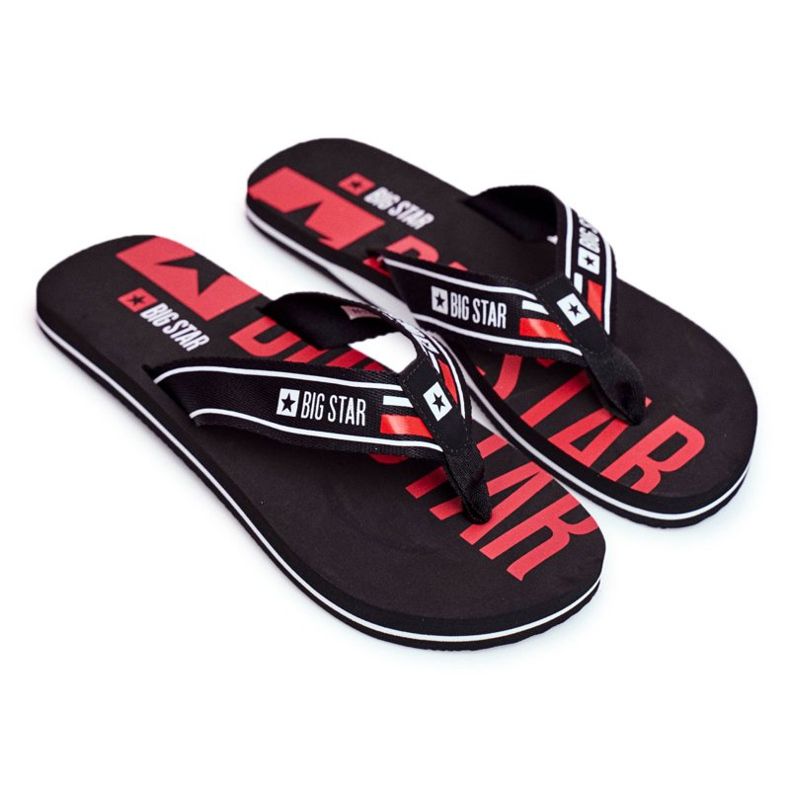 Herren Hausschuhe Flip-Flops Big Star Schwarz FF274A450