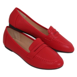 Rote Damen-Loafer 98-29 Rot