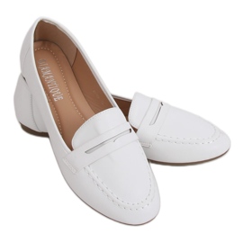 Weiße Damen-Loafer 98-29 Weiß
