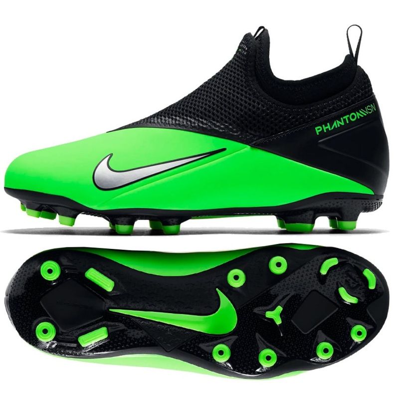 Nike Phantom Vsn 2 Academy Df Fg / MG Jr CD4059 306 Fußballschuhe mehrfarbig grün