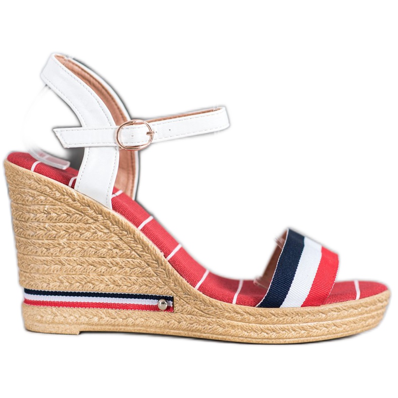 Yes Mile Sandalen mit bunten Streifen mehrfarbig