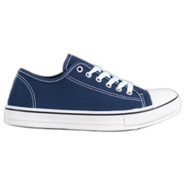 SHELOVET Klassisch gebundene Sneaker navy blau