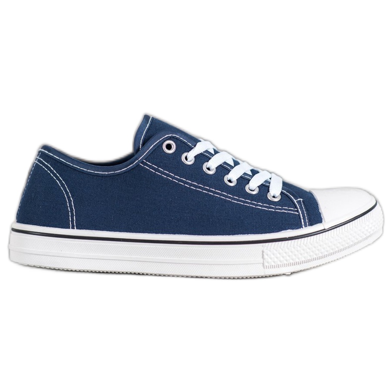 SHELOVET Klassisch gebundene Sneaker navy blau