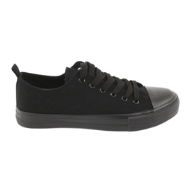 American Club Frauen -Sneaker gebunden LH17/22 Schwarz