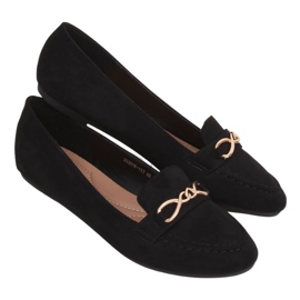 Schwarze Damen Slipper 2S2018-157 Schwarz