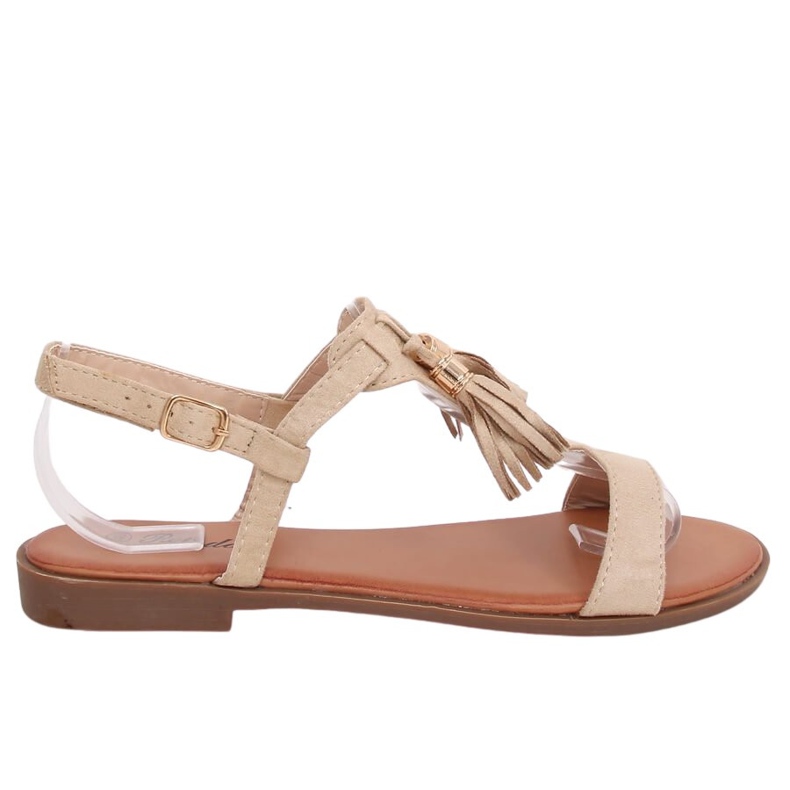 Beige Sandalen für Damen 222-30 Apricot