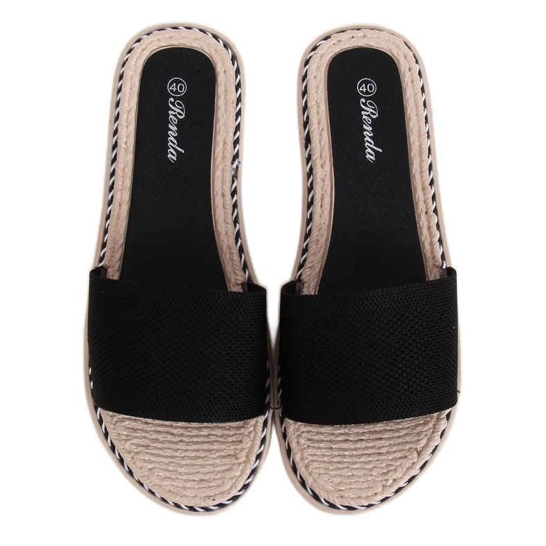 Schwarze Damenschuhe schwarz 35-185 Schwarz