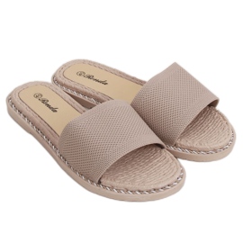 Damen Hausschuhe beige 35-185 Creme