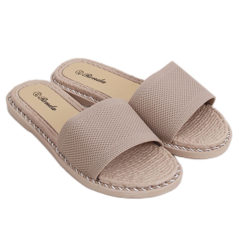 Damen Hausschuhe beige 35-185 Creme