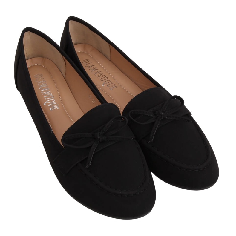 Schwarze Damen-Loafer 98-30 Schwarz