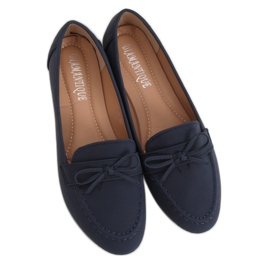 Marineblaue Damen-Loafer 98-30 DK.BLUE