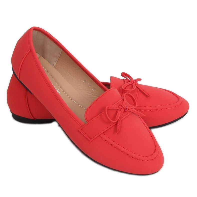 Rote Damen-Loafer 98-30 Rot