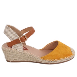 Espadrilles auf Keilen Honig S-820 Gelb