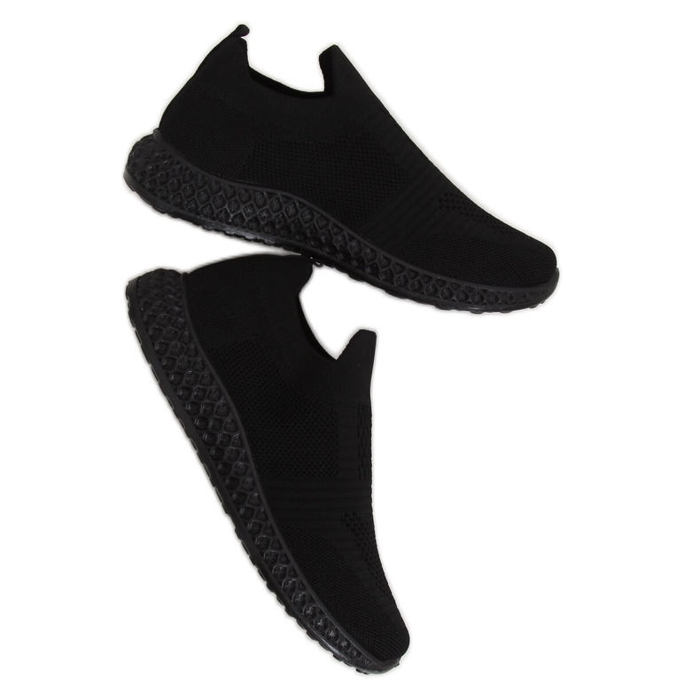 Schwarz 4388 Schwarze Sportschuhe