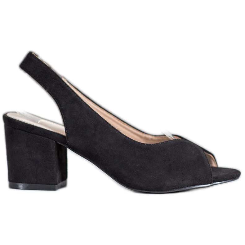 Filippo Lässige Sandalen mit hohen Absätzen schwarz