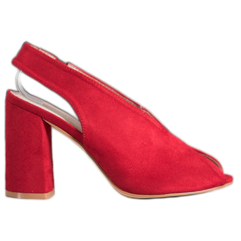 Filippo Slip-on-Sandalen an einer Bar rot