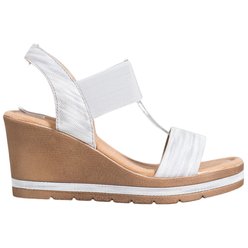 Sea Elves Stylische Keilsandalen grau