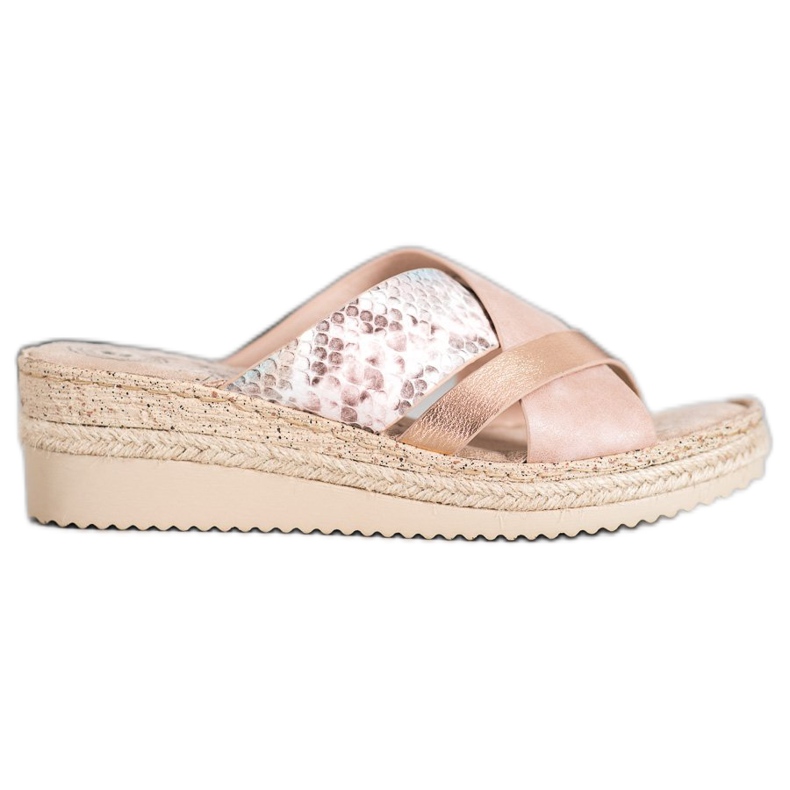 Evento Modische Puderhausschuhe rosa