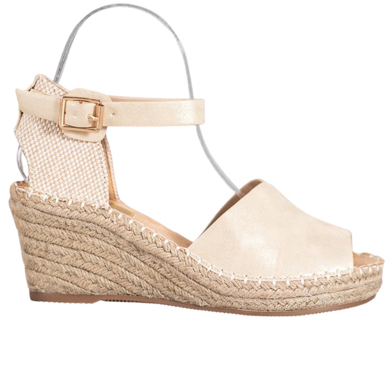 Evento Lässige Keilsandalen braun gelb