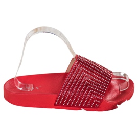 Lemax Rote Hausschuhe mit Zirkonia