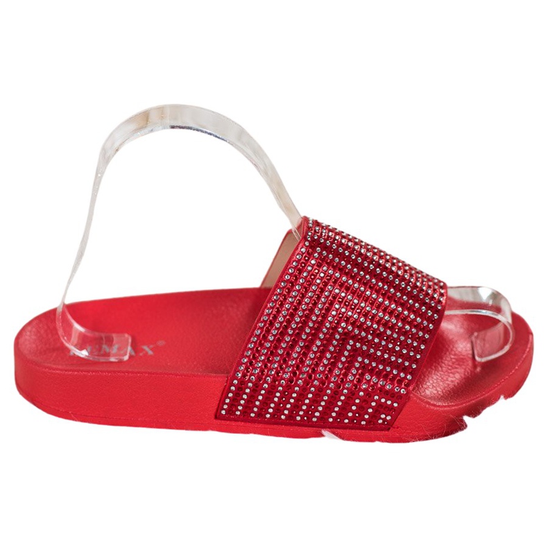 Lemax Rote Hausschuhe mit Zirkonia