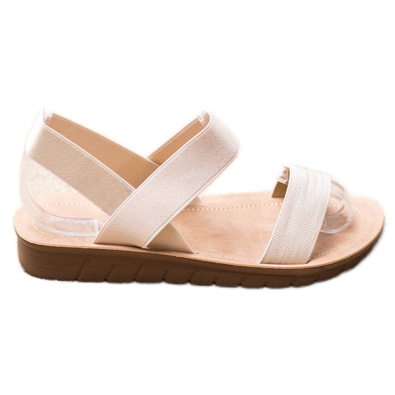 Sea Elves Slip-on-Sandalen auf der Plattform braun