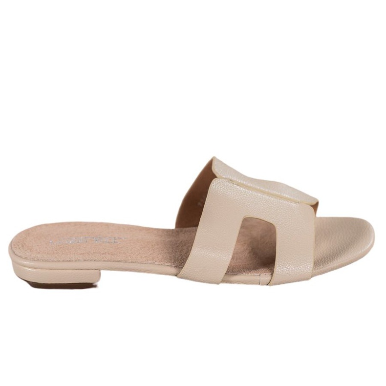 SHELOVET Klassische Hausschuhe aus Öko-Leder braun