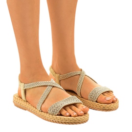 Damen Sandalen beige C602