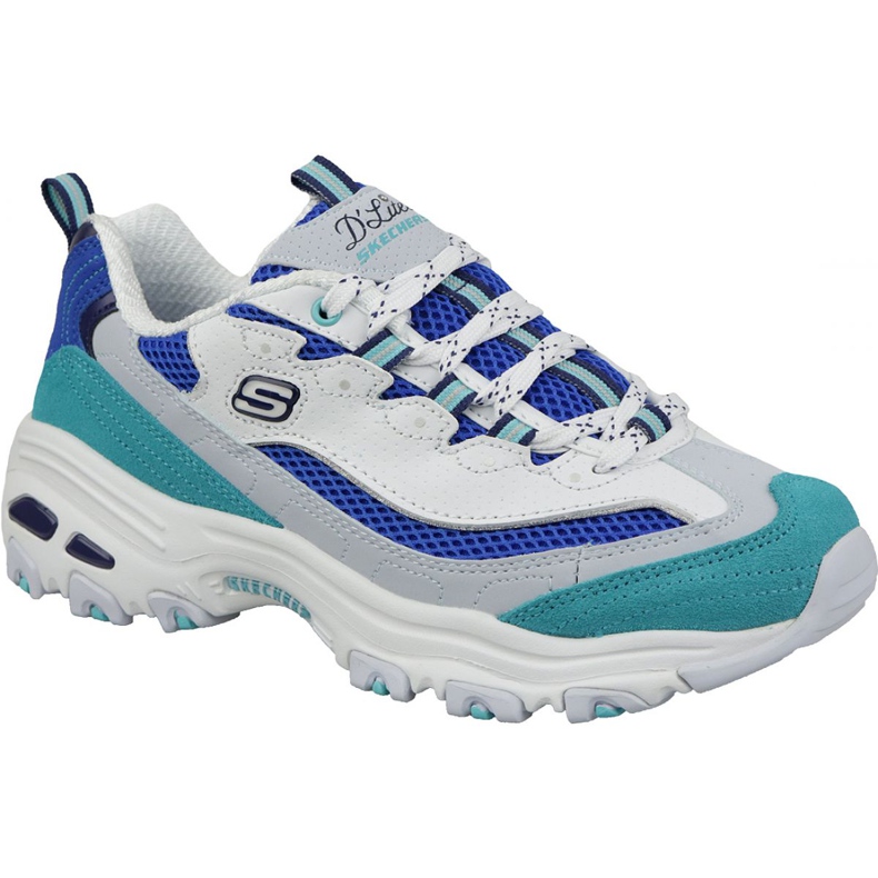 Skechers D'Lites Zweite Chance W 13146-WBL weiß blau mehrfarbig