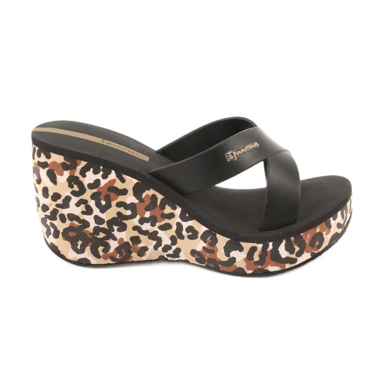 Ipanema 82856 Damen Keilpantoffeln braun schwarz