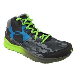 Under Armour Bgs Overdrive Mid K Jr 1266381-019 grau grün