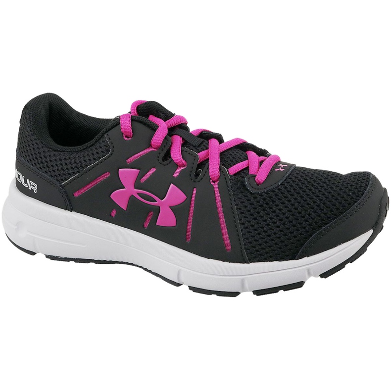 Under Armour W Dash Rn 2 W 1285488-003 Schuhe schwarz rosa