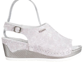 Filippo Ledersandalen grau