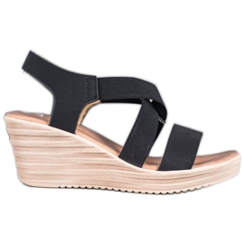 Sea Elves Lässige Sandalen zum Hineinschlüpfen schwarz