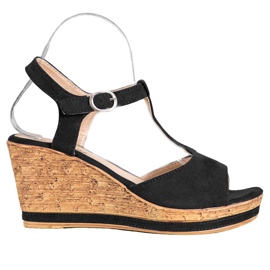 GOLL Wildlederkeile schwarz