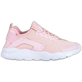 SHELOVET Rosa Textil-Sneakers