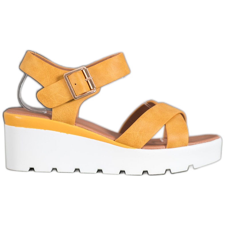 Weide Modische Sandalen gelb