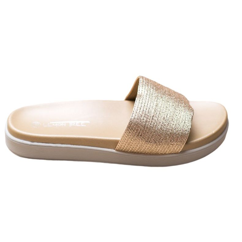 SHELOVET Klassische goldene Hausschuhe