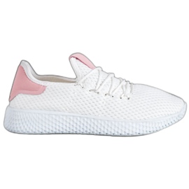 SHELOVET Durchbrochene Sportschuhe weiß