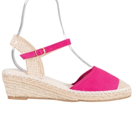 Best Shoes Espadrilles Rosa Sandalen