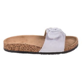 Evento Wildlederhausschuhe auf der Plattform grau