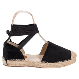 Seastar Gebundene schwarze Espadrilles