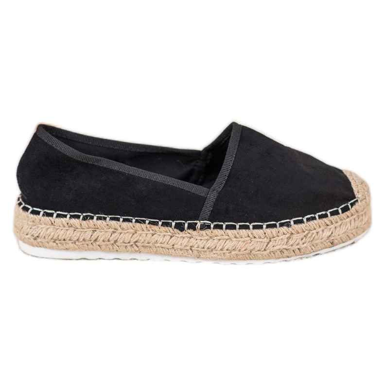 Seastar Espadrilles aus schwarzem Wildleder