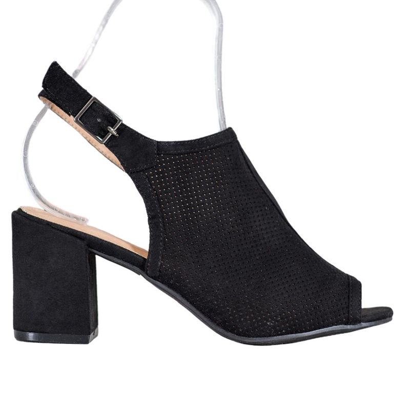 SHELOVET Klassische geschlossene Sandalen schwarz