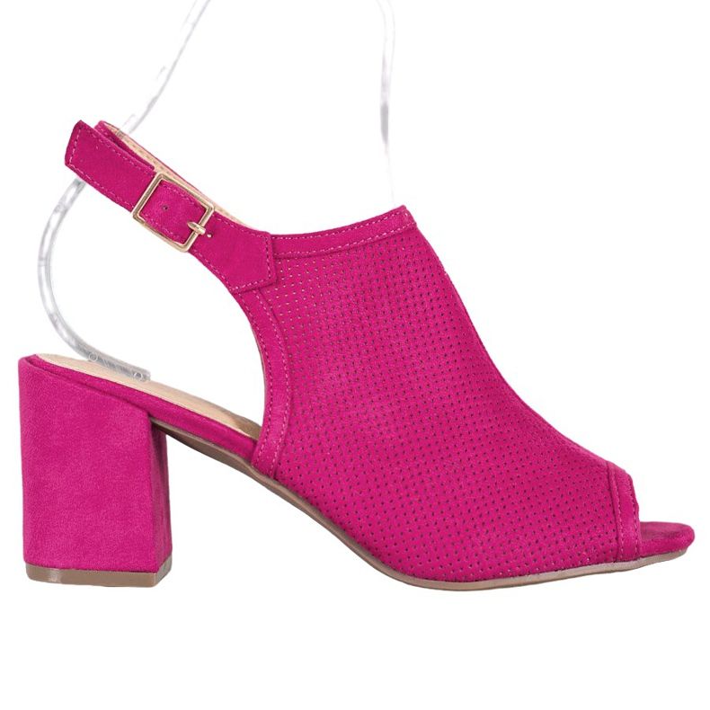 SHELOVET Klassische geschlossene Sandalen rosa