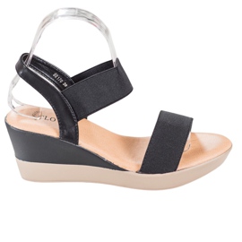 Clowse Leichte Sandalen zum Hineinschlüpfen schwarz